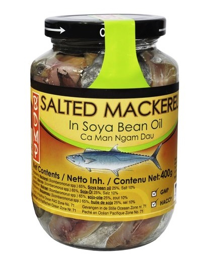 Sgombro salato in olio di soia - BDMP 400 g.